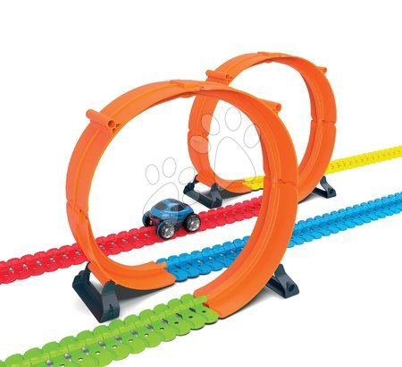 Autíčka a trenažéry - Náhradný diel okruhy k flexibilnej autodráhe Flextrem Discovery Superloops Set Smoby