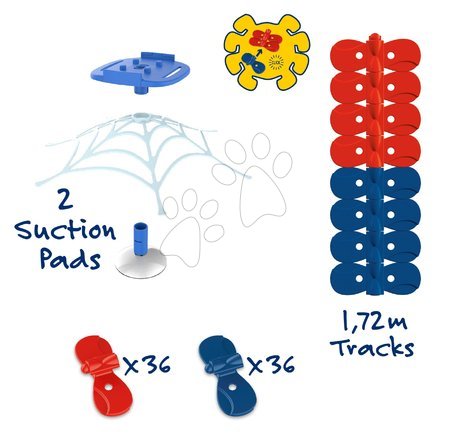 Autíčka a trenažéry Smoby od výrobcu Smoby - Náhradné diely k flexibilnej autodráhe Spidey Marvel Flextrem Refill Smoby