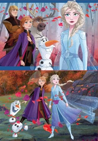 Dětské puzzle do 100 dílků - Puzzle Frozen 2 Disney Educa 2 x 48 dílků od 4 let_1
