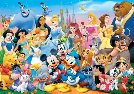 Puzzle 1000-dijelne - EDUCA 11978 PUZZLE 1000 dielov Disney Family The Wonderful World of Disney + FIX PUZZLE LEPIDLO - 1