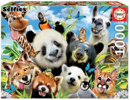 1000 darabos puzzle - Puzzle Llama drama Selfie Educa