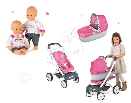 Kočárky pro panenky sety  - Set kočárek retro Maxi Cosi&Quinny 3v1 Smoby - 13