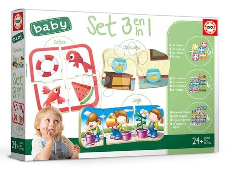 Puzzle pentru copii  - Joc educativ pentru cei mai mici Baby Colours&Form&Opposites Educa