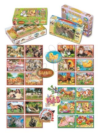 Építőjátékok és puzzle - Mesekockák Szafari Dohány_1