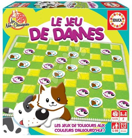 Puzzle i gry towarzyskie - Gra towarzyska Dama Le Jeu de Dames Educa