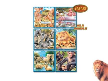 Rozprávkové kocky - Veľké rozprávkové kocky Divoké safari Dohány - 4
