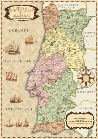  - Puzzle historická mapa Portugalska Educa_1