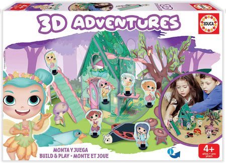 Puzzle 3D - Puzzle dobrodružství 3D Lesní princezny Educa