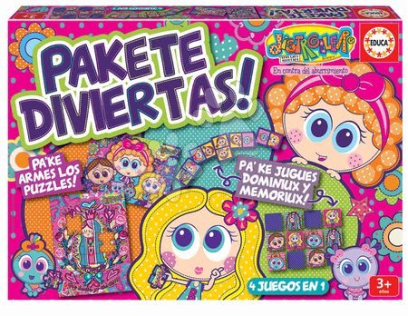 Disney - Puzzle domino și pexeso Distroller Disney Superpack Educa