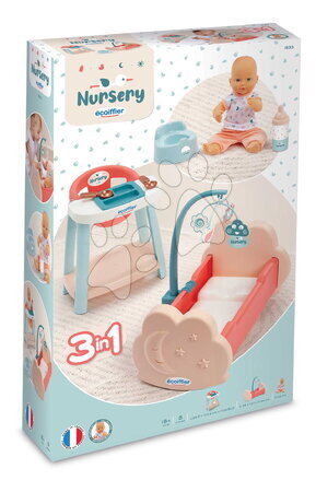 Domečky pro panenky - Pečovatelská sada s panenkou 30 cm Nursery Écoiffier - 5