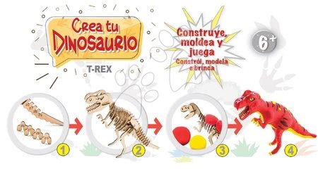 Kézimunka és alkotás - Kreatív játék Formáld meg Dínódat T-Rex Educa - 2
