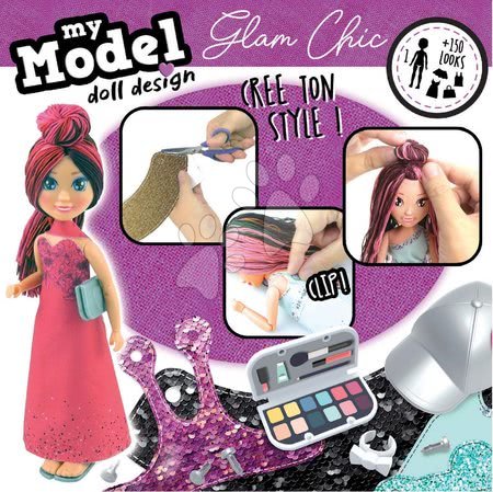 Lucru manual și creație - Joc creativ My Model Doll Design Glami Chic Educa - 1