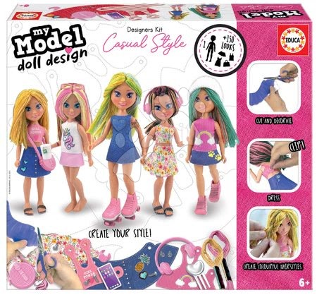 Ročno delo in ustvarjanje - Ustvarjalna igra My Model Doll Design Casual Style Educa