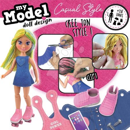 Ručné práce a tvorenie - Kreatívne tvorenie My Model Doll Design Casual Style Educa_1