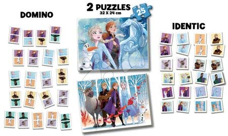 Puzzle pro děti - Superpack 4v1 Frozen 2 Disney Educa puzzle, domino a pexeso_1