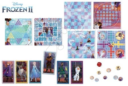 Gesellschaftsspiele in Fremdsprachen - Kinder- Gesellschaftsspiele Frozen 2 Disney 8v1 Special set Educa - 1