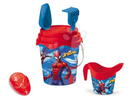 Spiderman - Samokolnica z vedro setom Spiderman Mondo 5 delov modro-rdeča od 18 mes_1