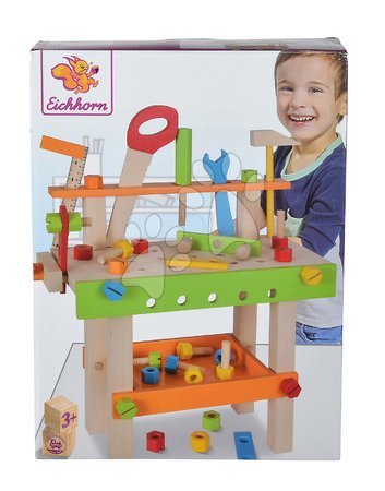 Dřevěná dětská dílna a nářadí - Dřevěná pracovní dílna Work Bench Eichhorn - 8