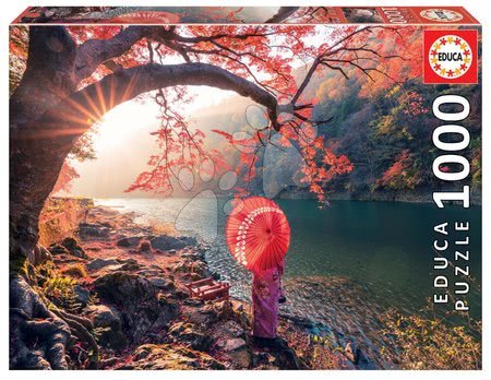 Puzzle 1000 dielne - Puzzle Sunrise in Katsura River Japan Educa