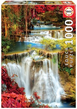 Puzzle 1000 dielne - Puzzle Waterfall in Deep Forest Educa