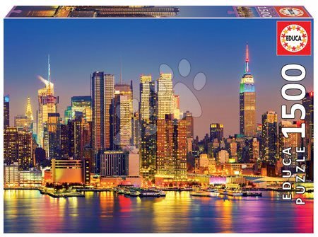 Puzzle 1500 piezas - Puzzle Manhattan at Night Educa