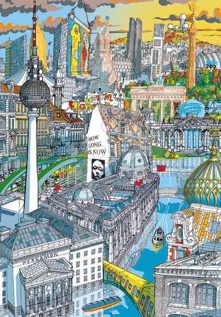 Dětské puzzle od 100–300 dílků - Set Puzzle Citypuzzles Carlo Stanga Educa - 3