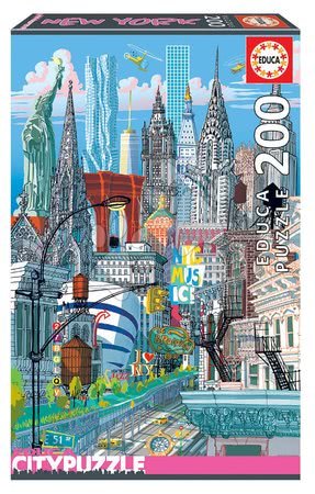 Dětské puzzle od 100–300 dílků - Set Puzzle Citypuzzles Carlo Stanga Educa - 11
