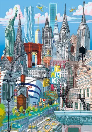 Dětské puzzle od 100–300 dílků - Set Puzzle Citypuzzles Carlo Stanga Educa - 6