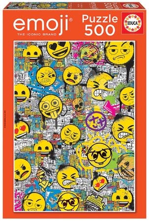 Puzzle 500 dielne - Puzzle Emoji Graffiti Educa