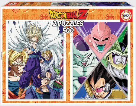 Puzzle cu 500 de bucăți  - Puzzle Dragon Balls Super Educa