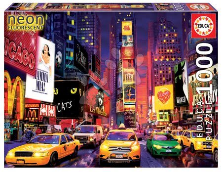 Svietiace puzzle  - Puzzle Times Square, New York Neon Educa