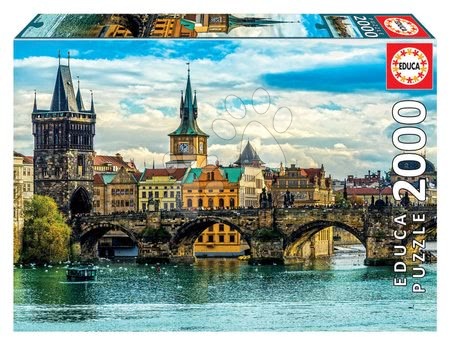 Puzzle a spoločenské hry - Puzzle View of Prague Educa
