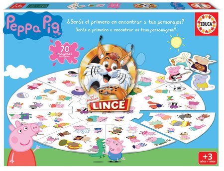 Spoločenské hry - Spoločenská hra Rýchly ako rys Lynx Peppa Pig Educa 