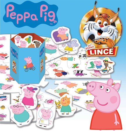 Juegos de mesa en lenguas extranjeras - Juego social Rápido como un lince Peppa Pig Educa_1