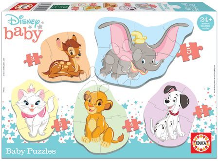 Disney - Puzzle pro nejmenší Baby 5 Disney Rozprávky Educa