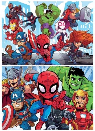 Fából készült Disney - Fa puzzle Marvel Super Heroe Adventures Educa - 1