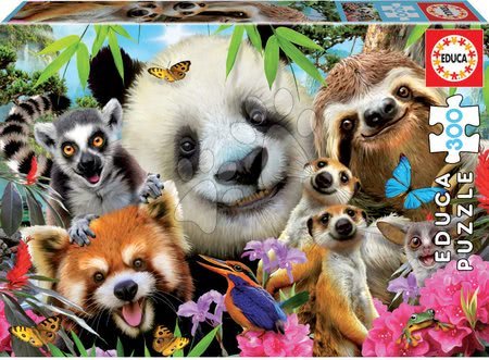 Puzzle za otroke - Puzzle Živalce Black Eyed Friends Selfie Educa