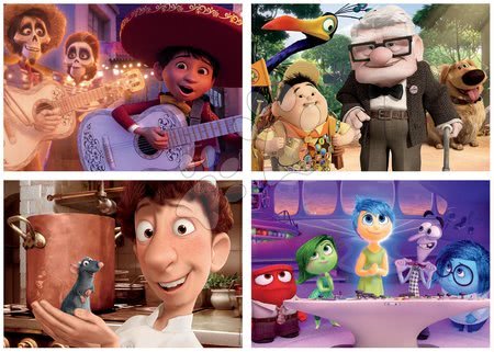 Progresívne detské puzzle - Puzzle Pixar 2 Disney Multi 4 Junior Educa - 1