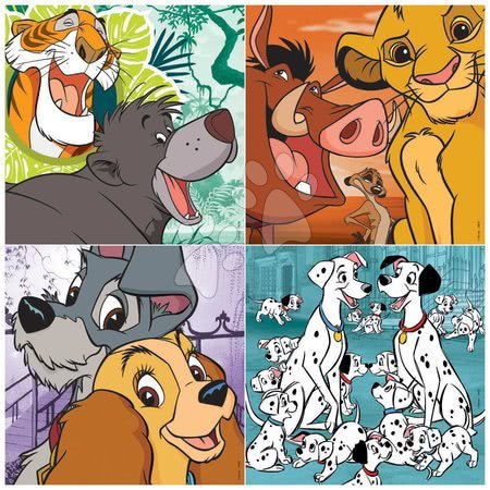 Jucării pentru copilași de la 3 la 6 ani - Puzzle Disney Classics Progressive 4în1 Educa_1