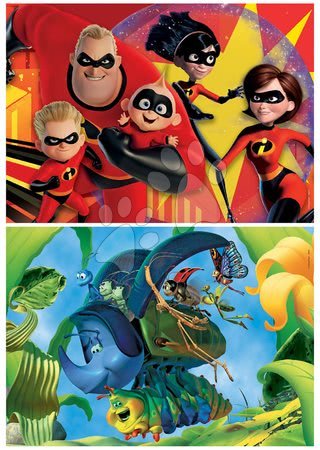 Dětské puzzle do 100 dílků - Puzzle Pixar Disney Educa 2x48 dílků od 4 let_1