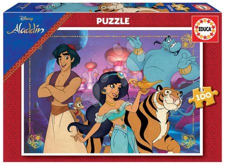 Detské puzzle do 100 dielov - Puzzle Aladin Disney Educa