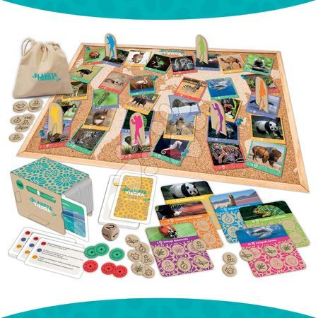 Cizojazyčné společenské hry - Společenská hra Objevuj planetu Zemi Planeta Tierra Board Game Educa - 1