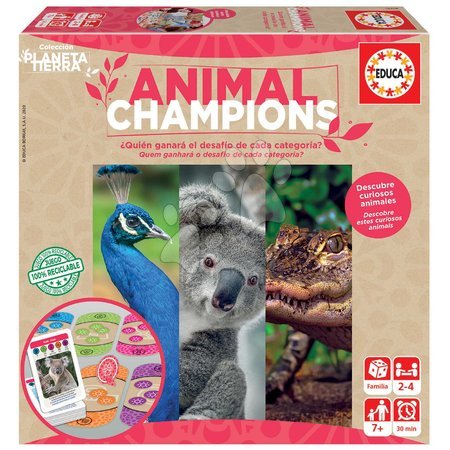  - Joc de societate Campioni printre animale Planeta Tierra Board Game Educa