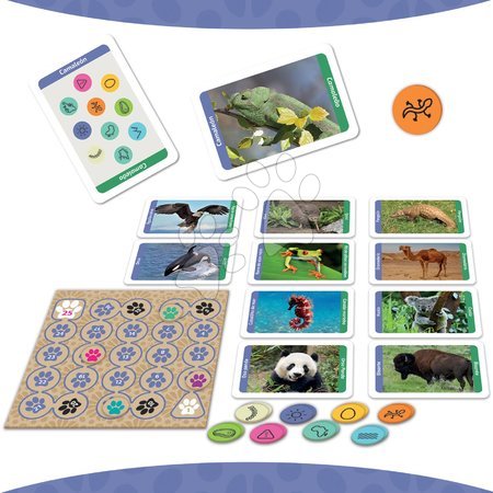 Gry w językach obcych - Gra towarzyska Szybkie zwierzęta Planeta Tierra Speed Animals Board Game Educa - 1