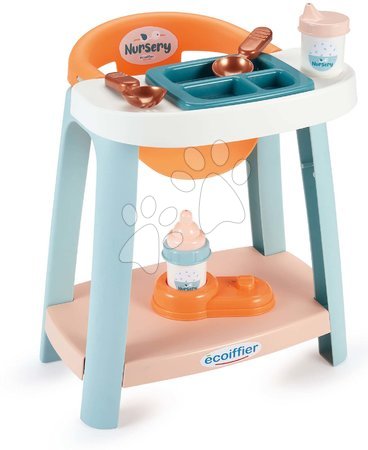 Bucătării de jucărie - Scaun de masă Baby High Chair Vert Azur Écoiffier