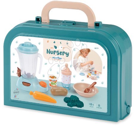 Sprzęt kuchenny - Mikser z artykułami spożywczymi Baby's Meal Case Vert Azur Écoiffier - 4