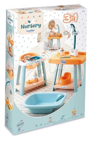 Căsuțe pentru păpuși - Set de îngrijire pentru păpușă Nursery 3in1 Écoiffier_1