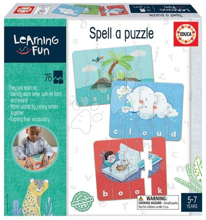 Cizojazyčné společenské hry - Naučná hra pro nejmenší Spell a Puzzle Educa