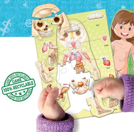 Puzzle a spoločenské hry - Náučná hra pre najmenších The Human Body Educa _1