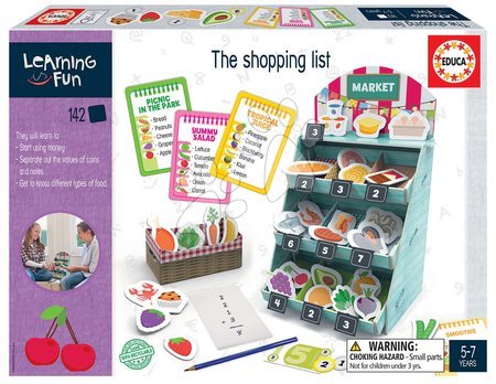 Puzzle a společenské hry - Naučná hra pro nejmenší The Shopping List Educa Učíme se nakupovat v obchodě s obrázky 142 dílů od 5 let